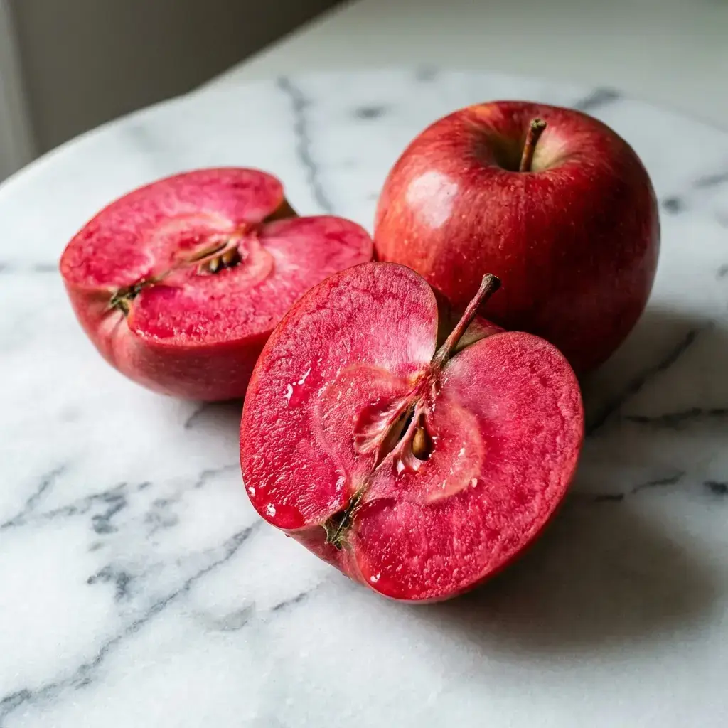 Рубінова м'якоть Аморет в розрізі